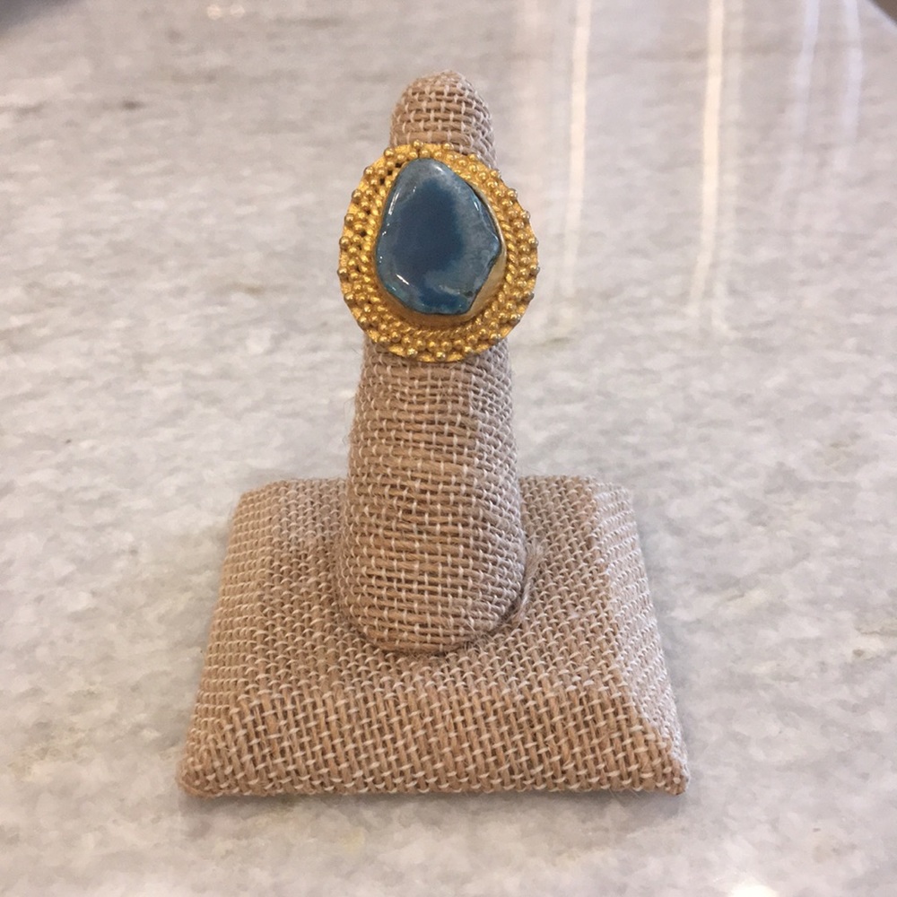 Blue Agate Ring